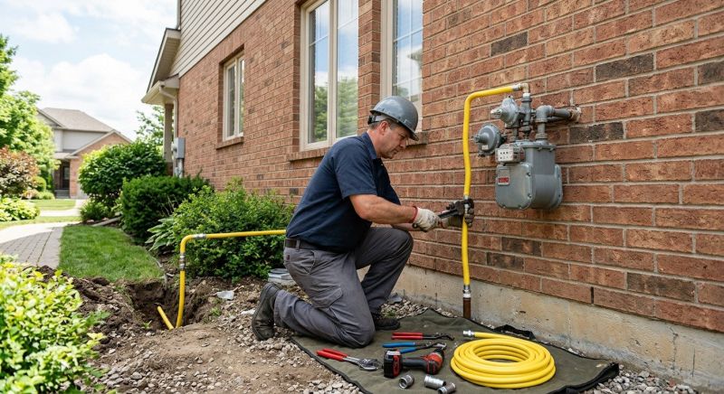Fire Pit Gas Line Installation in Fredericksburg, VA